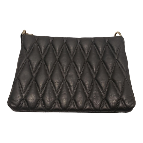 Valentino Vanille D Sauvage Black Quilted Shoulder Bag - Picture 7 of 16